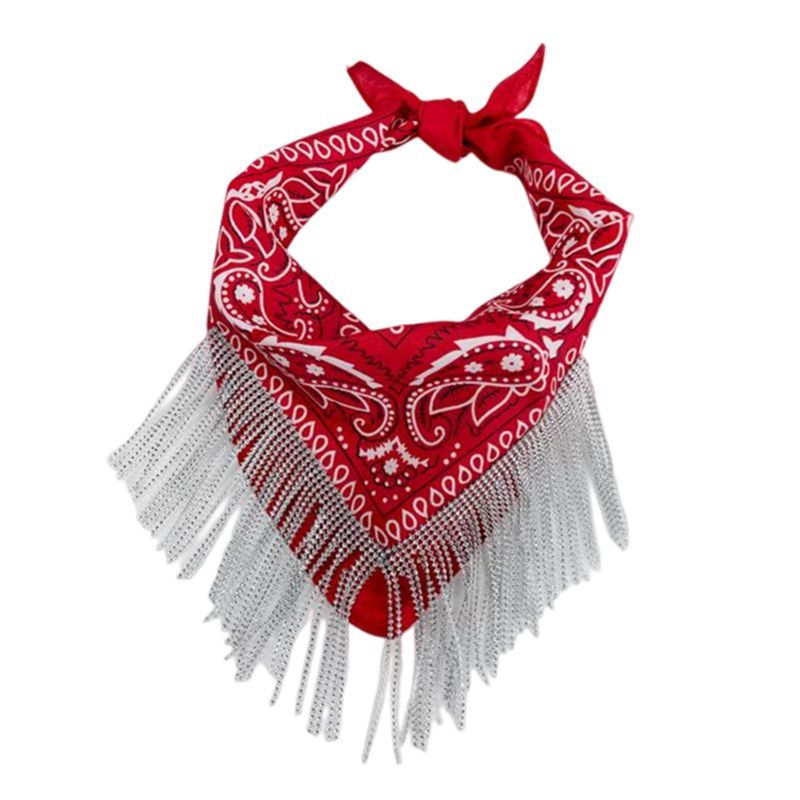 甜少女INS流丝链条条果花卉s2K辣方巾发带头巾Sweet Cool Girl INS พู่โซ่มะม่วงหิมพานต์ดอกไม้ HeeQ98820251120