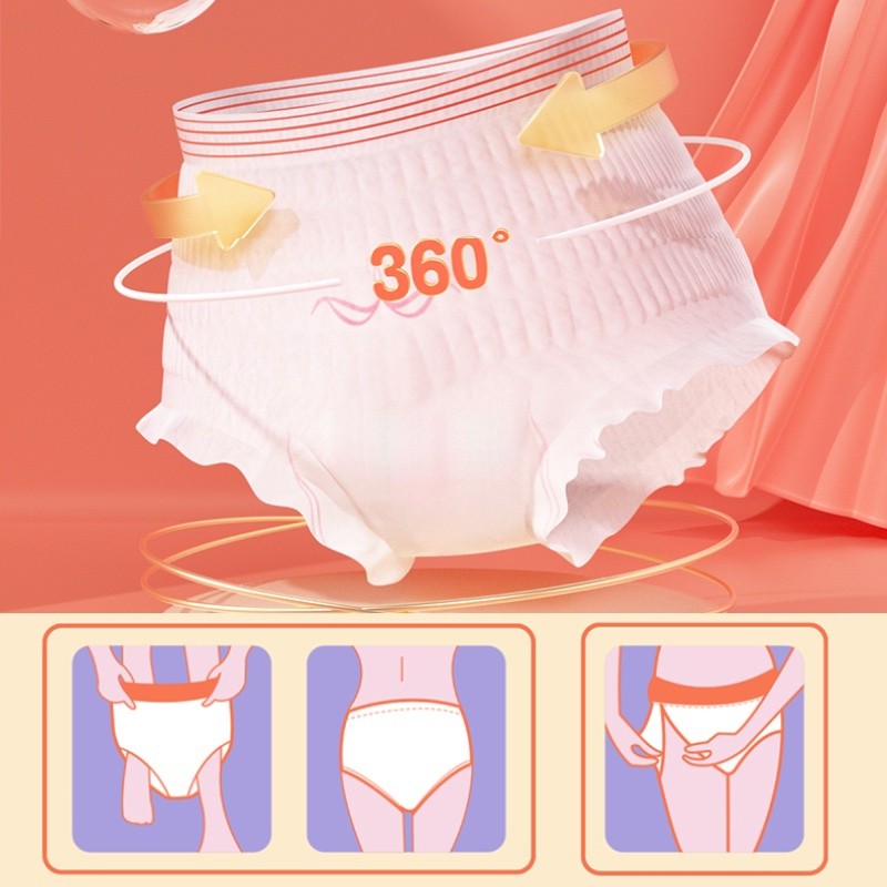 （10ชิ้น）She's ใหม่ล่าสุด อนามัยแบบกางเกง ผ้าอนามัยแพ็ค รุ่นบางเบาระบายอากาศดี ห่อละ ผ้าอนามัย หลับสนิทตลอดคืน - รูปที่ 5