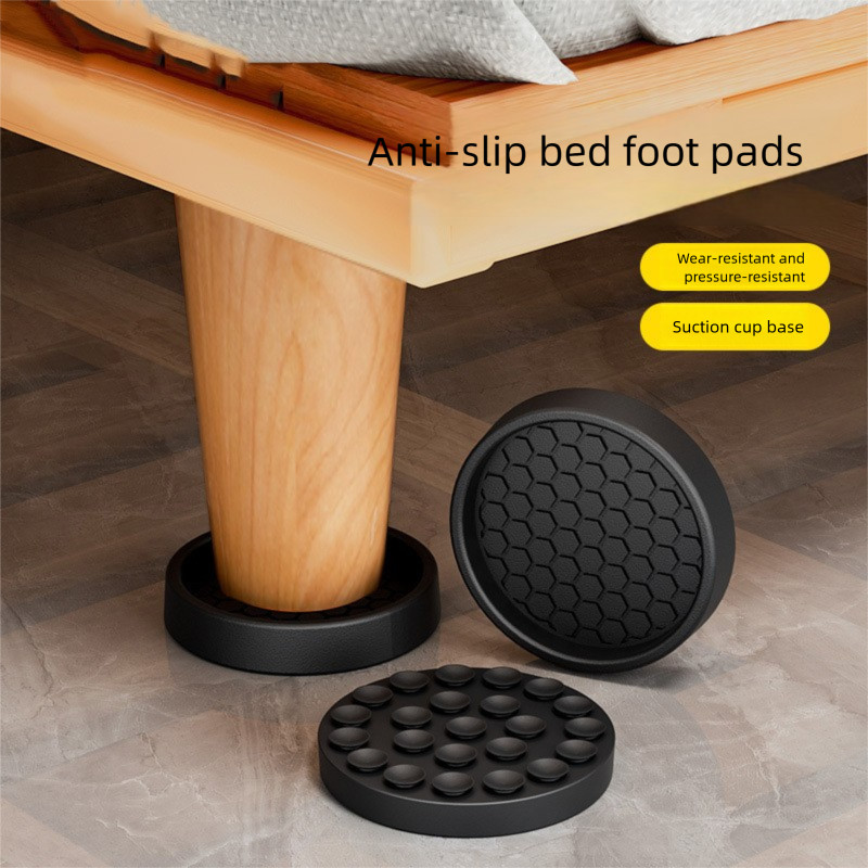 เฟอร์นิเจอร์แผ่นกันลื่น Anti-Shift ซิลิโคนเสื่อเท้าป้องกันพื้น Stable Silent Leg Mat