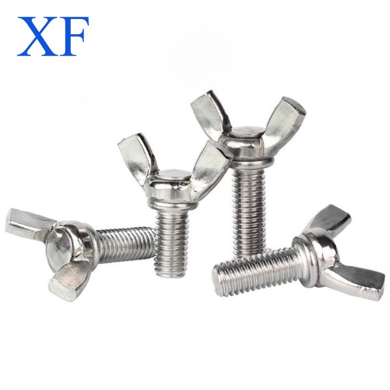 316 สแตนเลสผีเสื้อสกรู DIN316 airfoil bolt, ผีเสื้อมือสกรู M4/M5/M6/M8