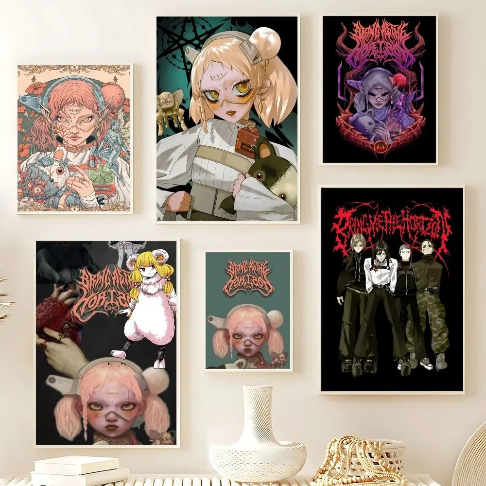 โปสเตอร์ eminem 30x40 E-Eminem hd Kraft Bar โปสเตอร์กระดาษ Vintage art Wall Display Boys Room art