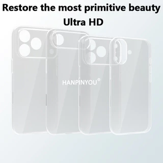 0.5 มม.กรณี PP โปร่งใสบางเฉียบสําหรับ Apple iPhone 17 16 Pro Max 17 Air Anti-Fingerprint Clear น้ําหนักเบา Protector ฝาครอบ Shell