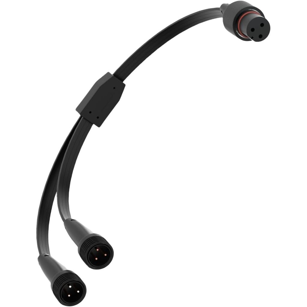 Y-Splitter สําหรับ Govee ไฟกลางแจ้งถาวร, สายรูปตัว Y (1 ตัวเมียถึง 2 ตัวผู้) เข้ากันได้กับ Govee H70