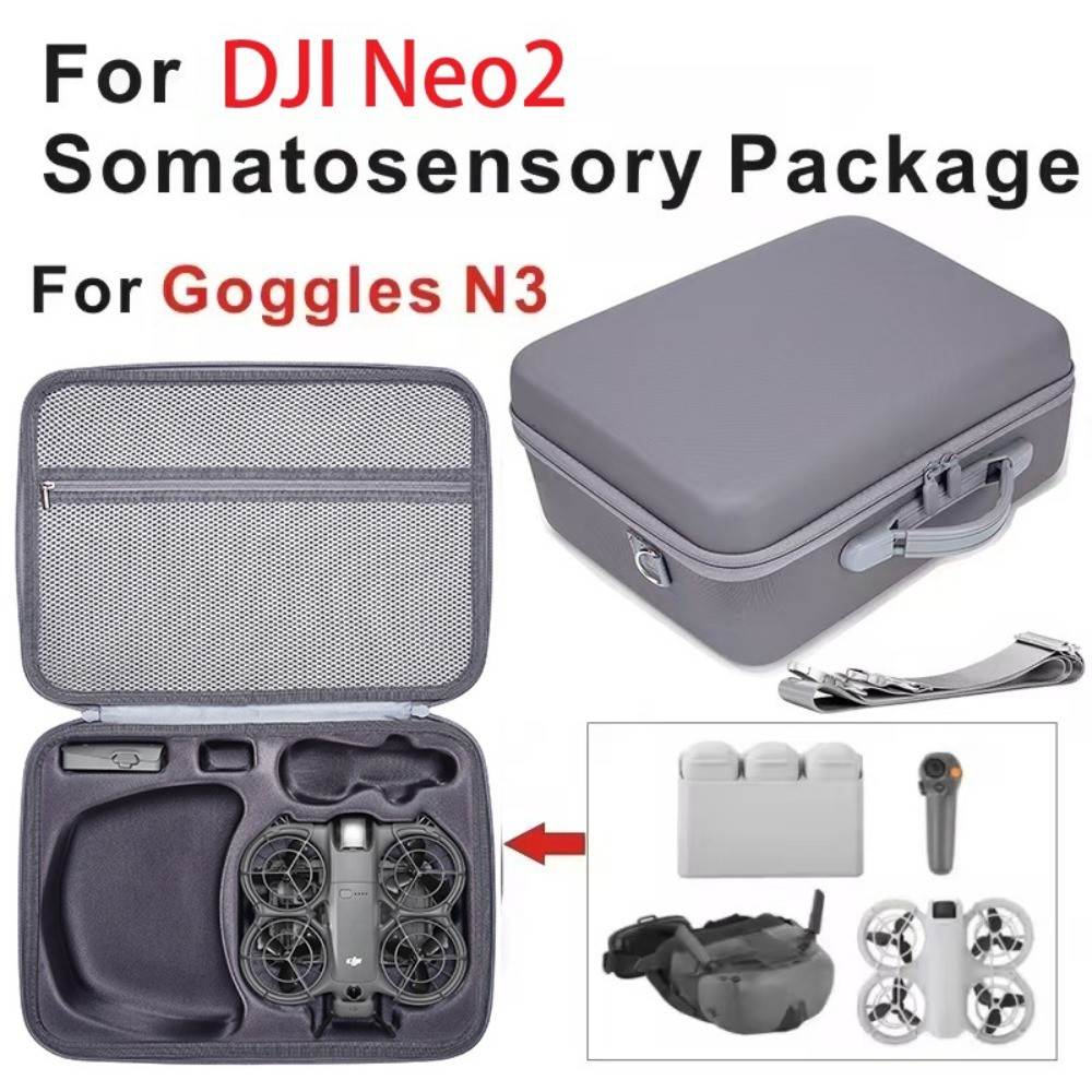 สําหรับ DJI NEO2 Sensory กระเป๋าเก็บแว่นตา N3 ชุดกล่องเก็บแบบพกพา Neo2 Smooth Fly กระเป๋าสะพายข้างไหล่เดี่ยว