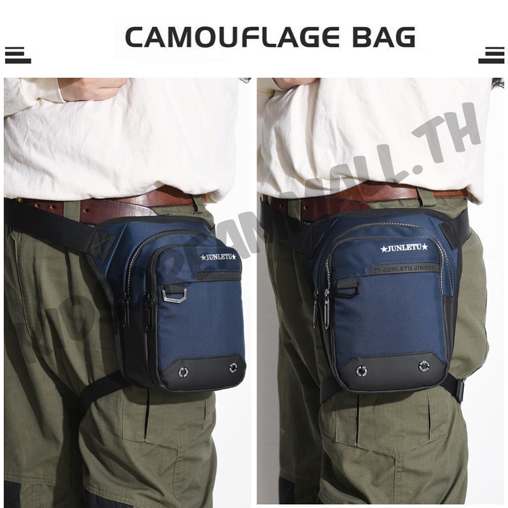 ผู้ชายกันน้ําต้นขากระเป๋ากลางแจ้งขี่รถจักรยานยนต์ ฉ แอนนี่ เข็มขัดเอวแพ็ค - รูปที่ 6