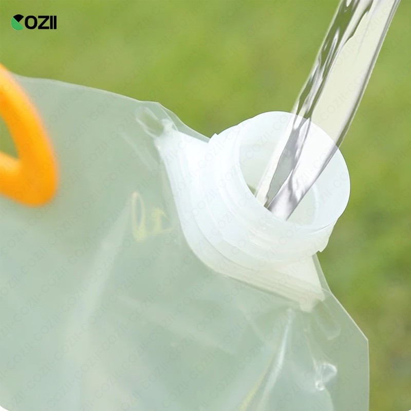 ถุงน้ำพับได้ ถุงน้ำฉุกเฉิน ภาชนะที่เก็บกีฬากลางแจ้ง ถุงแคมป์เดินป่า  5L/10L(แบบใหม่) - รูปที่ 5