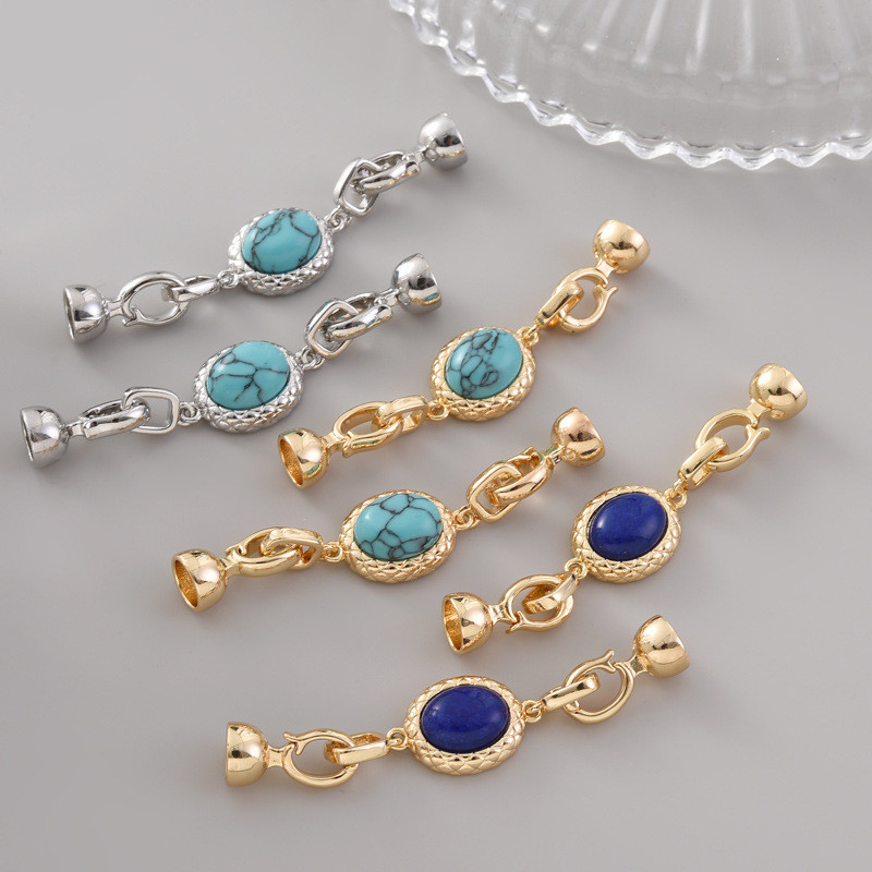 สร้อยคอมุกหัวเข็มขัดโซ่หินธรรมชาติหัวเข็มขัด h สร้อยคอธรรมชาติหัวเข็มขัดหัวเข็มขัดเครื่องประดับเครื่