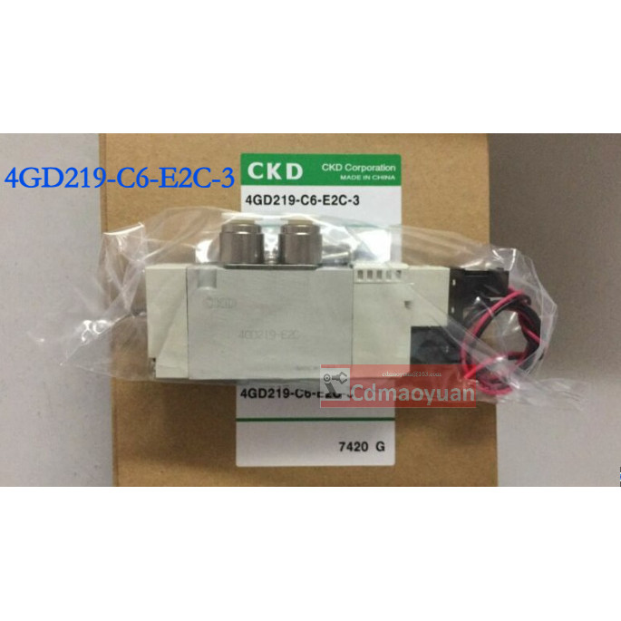 4GD219-E2C Ready Stock โซลินอยด์วาล์ว CKD 4GD219-C6-E2C-3 ใหม่เอี่ยม