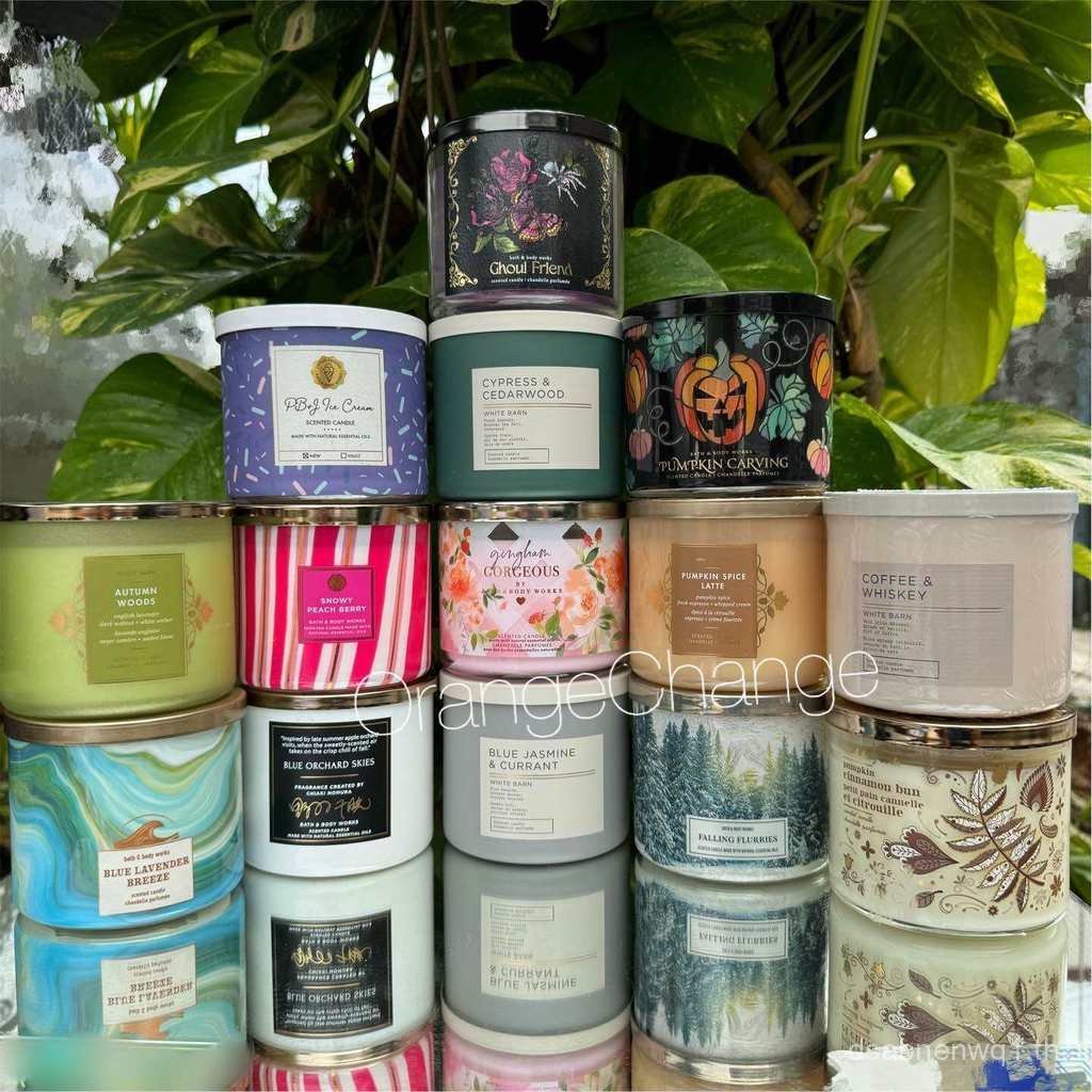 [Post 1/4] Bath&Bodyworks 3 Wick Candle 411g, 3-Wick Scented Candle, Floral Scent, Modern Style, Rea