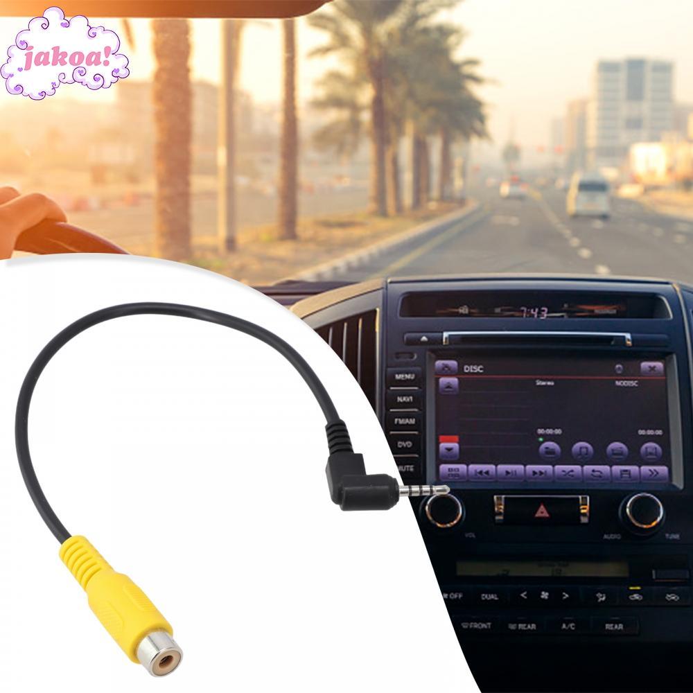 ❀On Sale❀Black to 2 5mm AV Converter Cable for Car Rear View Reverse Parking Camera❀