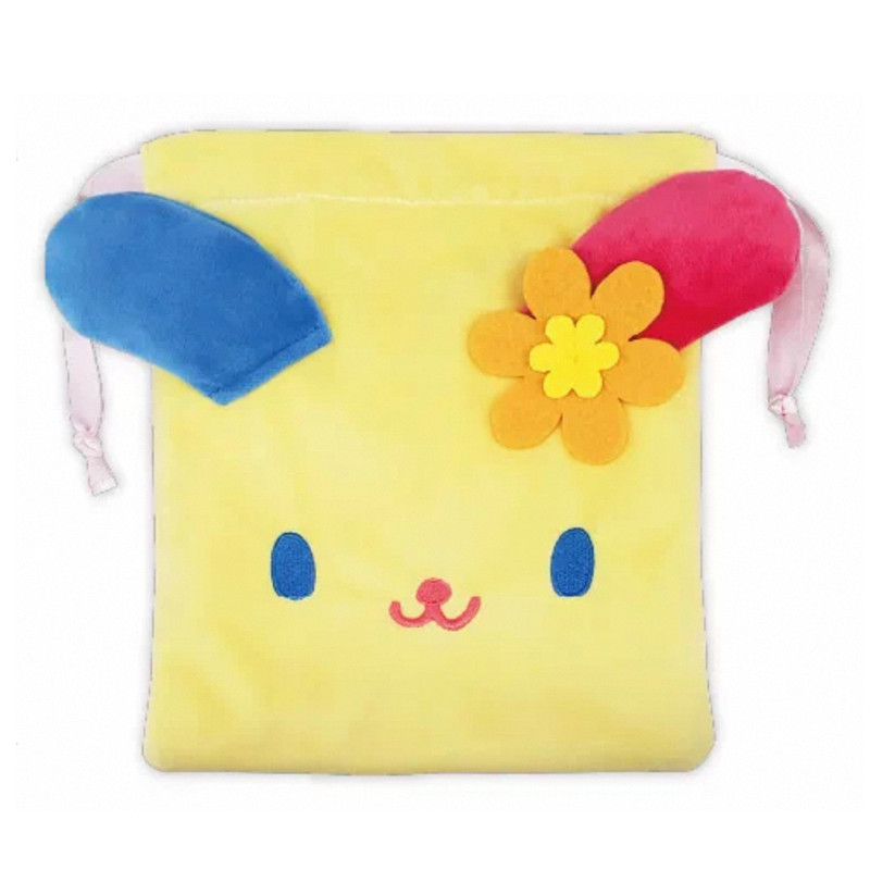 Usahana Plush Drawstring Bag Pouch Anime Bunny Kawaii Cute Small Storage Bag Travel Organizer Bags