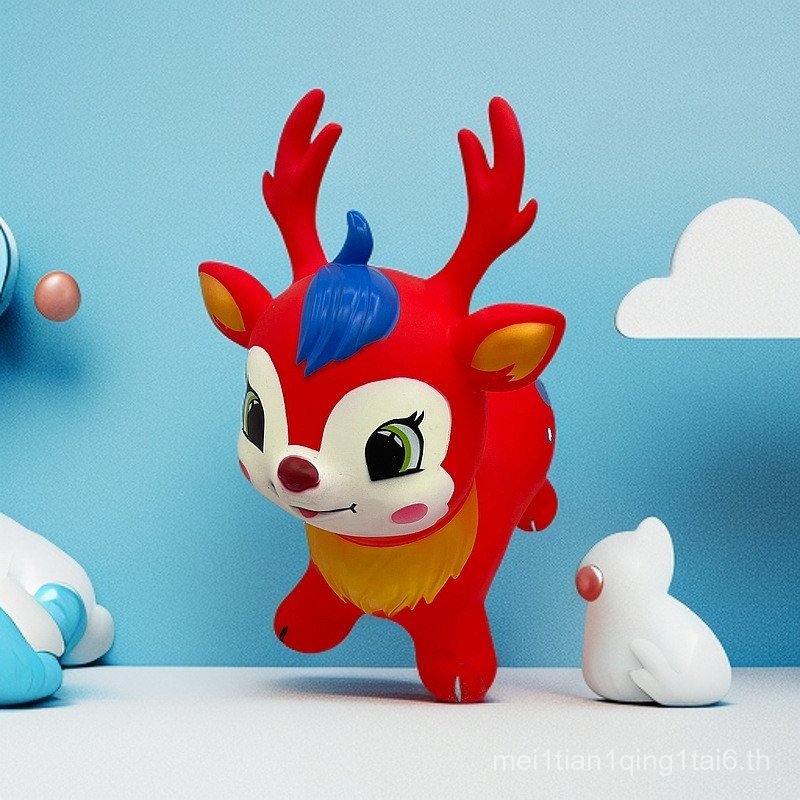 การศึกษาในช่วงต้นของการศึกษาของเล่นเด็ก Vaulting Horse Fortune Deer หนาพิเศษกลางแจ้งยาง Big Load-Bea