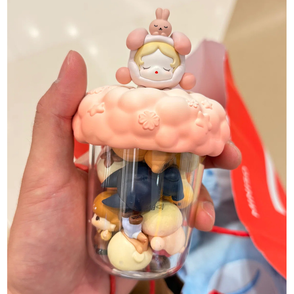 [ของแท้] POP BEAN Pajama Party Series Secret Bottle Storage Jar Secret