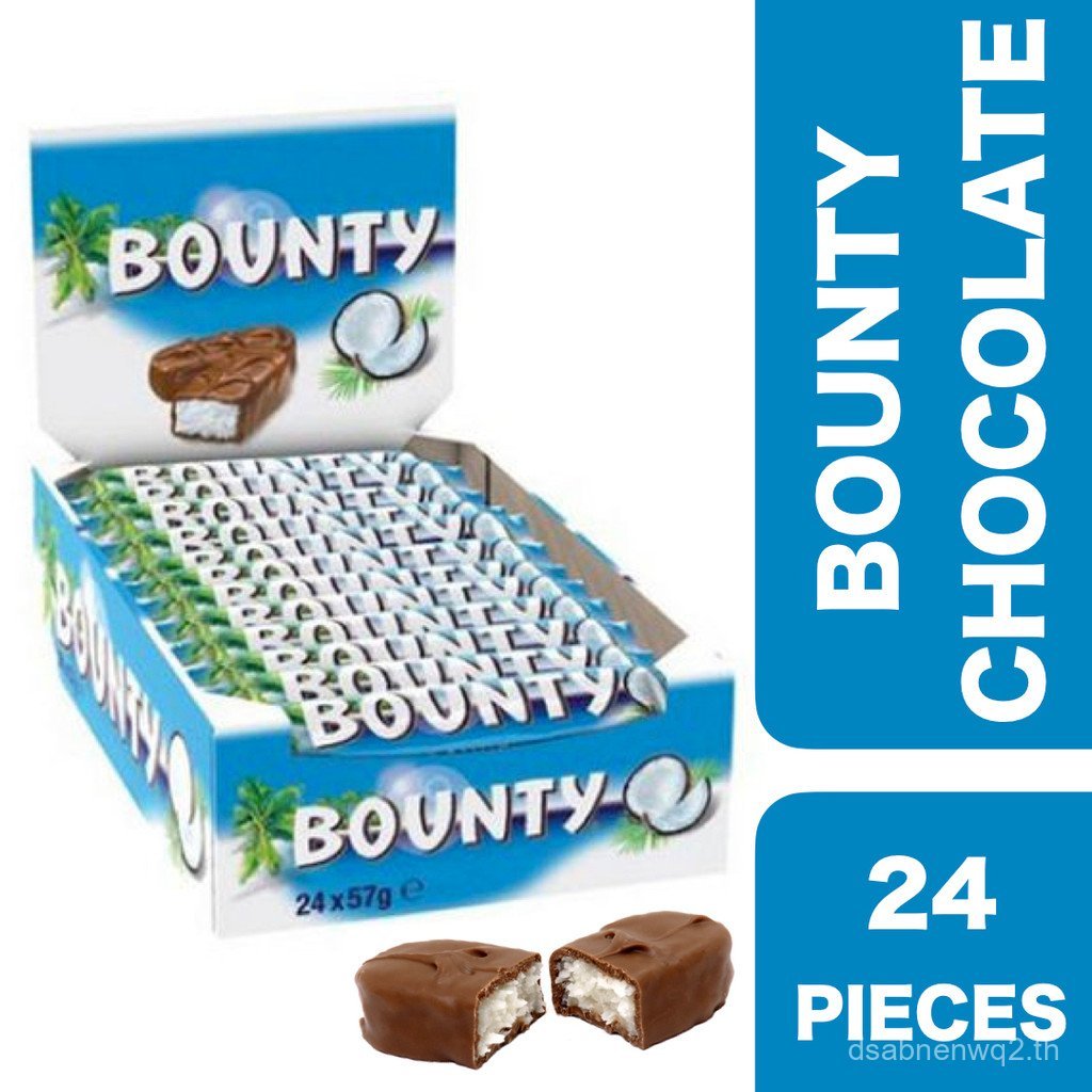 Bounty Chocolate Bar 24 X 57g (1 Box) ++ Bounty Chocolate Bar 24 X 57 Grams (1 Box)
