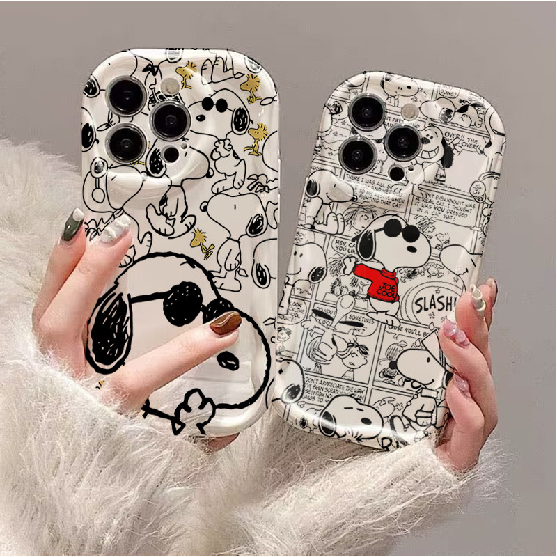 น่ารัก Snoopy สําหรับ VOVO V60 Lite V50 V40 Lite V30 V3E V29 V29E V27 V27E V25 V23 V23E V21E 5G ซิลิ