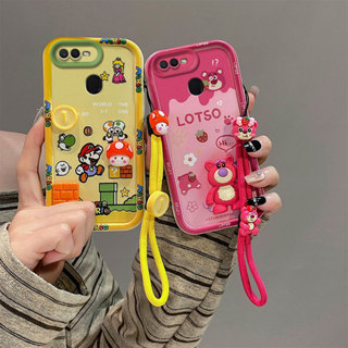 เคส OPPO F9 A5S A12 A7 น่ารัก Anti fall อะนิเมะการ์ตูน TPU เ…