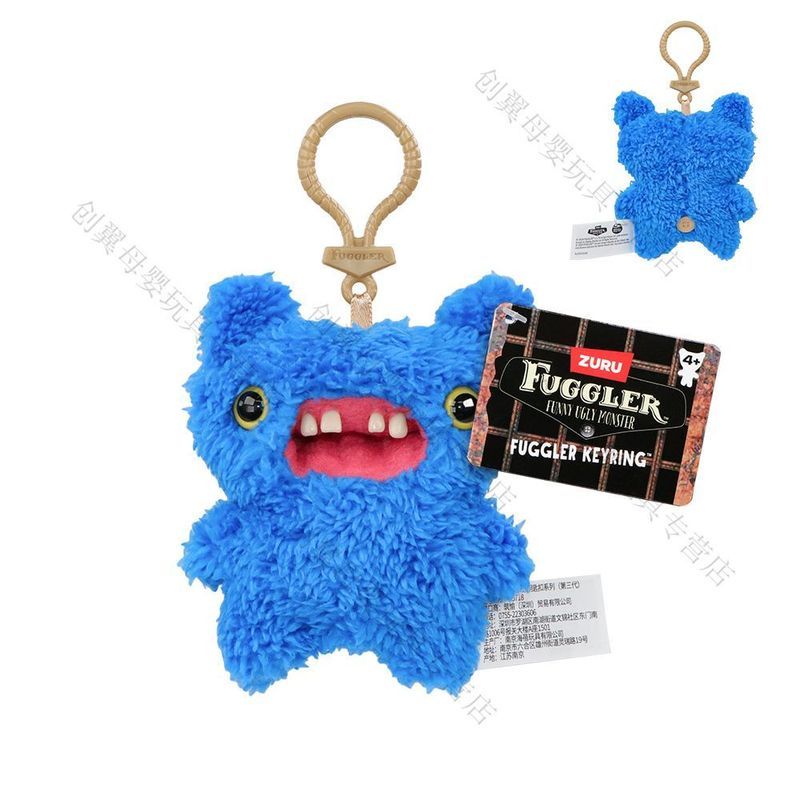 【พร้อมส่ง】fuggler funny ugly monster ของแท้ โกรธ ฟันน่ารักมอนสเตอร์ตุ๊กตาจี้กรีดร้องมอนสเตอร์น่าเกลียดน่ารักพวงกุญแจตุ๊กตากระเป๋าเครื่องประดับของขวัญ ตุ๊กตา fuggler พวงกุญแจ fuggler keychain