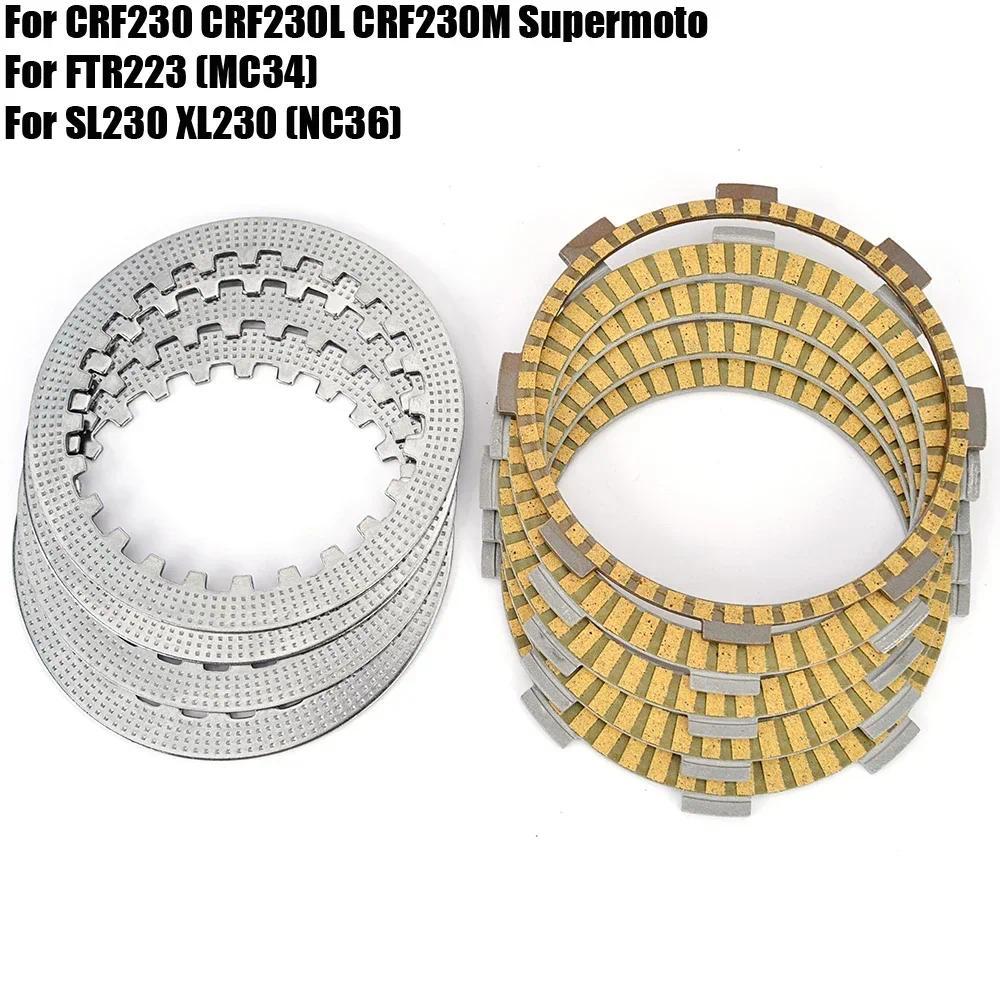 แผ่นแรงเสียดทานคลัตช์สําหรับ Honda CRF230 CRF230L CRF230M Supermoto FTR223 SL230 XL230 / CRF SL XL 2