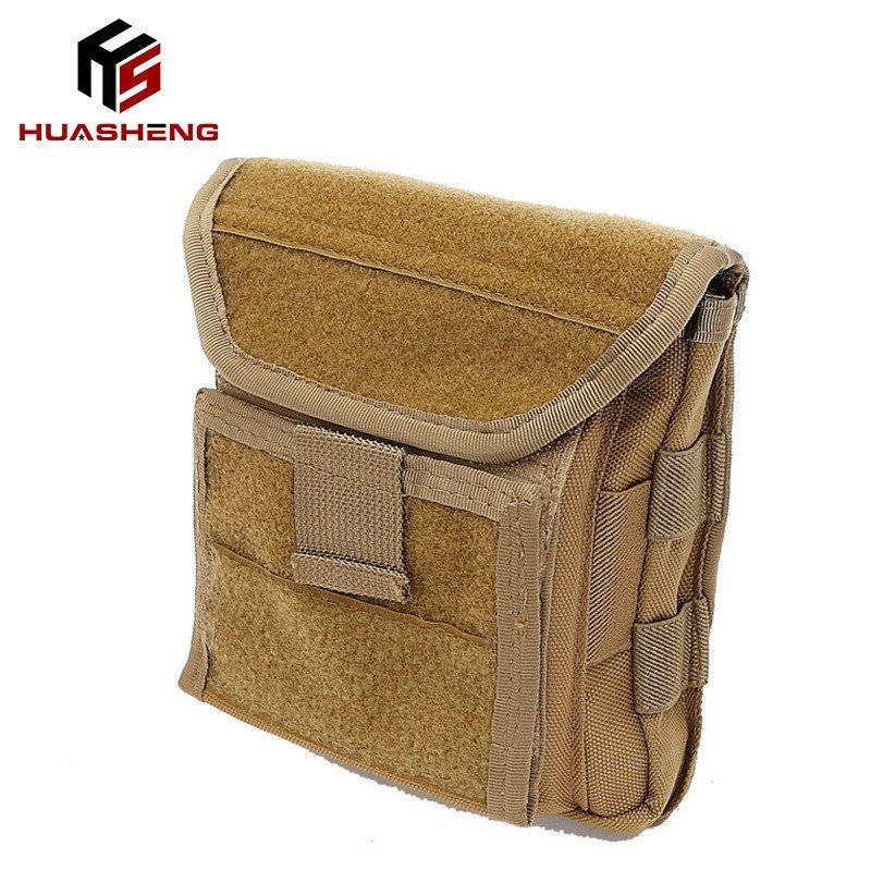 กระเป๋าอุปกรณ์ทหาร Huasheng EDC แบบพกพา กันน้ำ มีพัดลมและช่องจัดเก็บ Molle