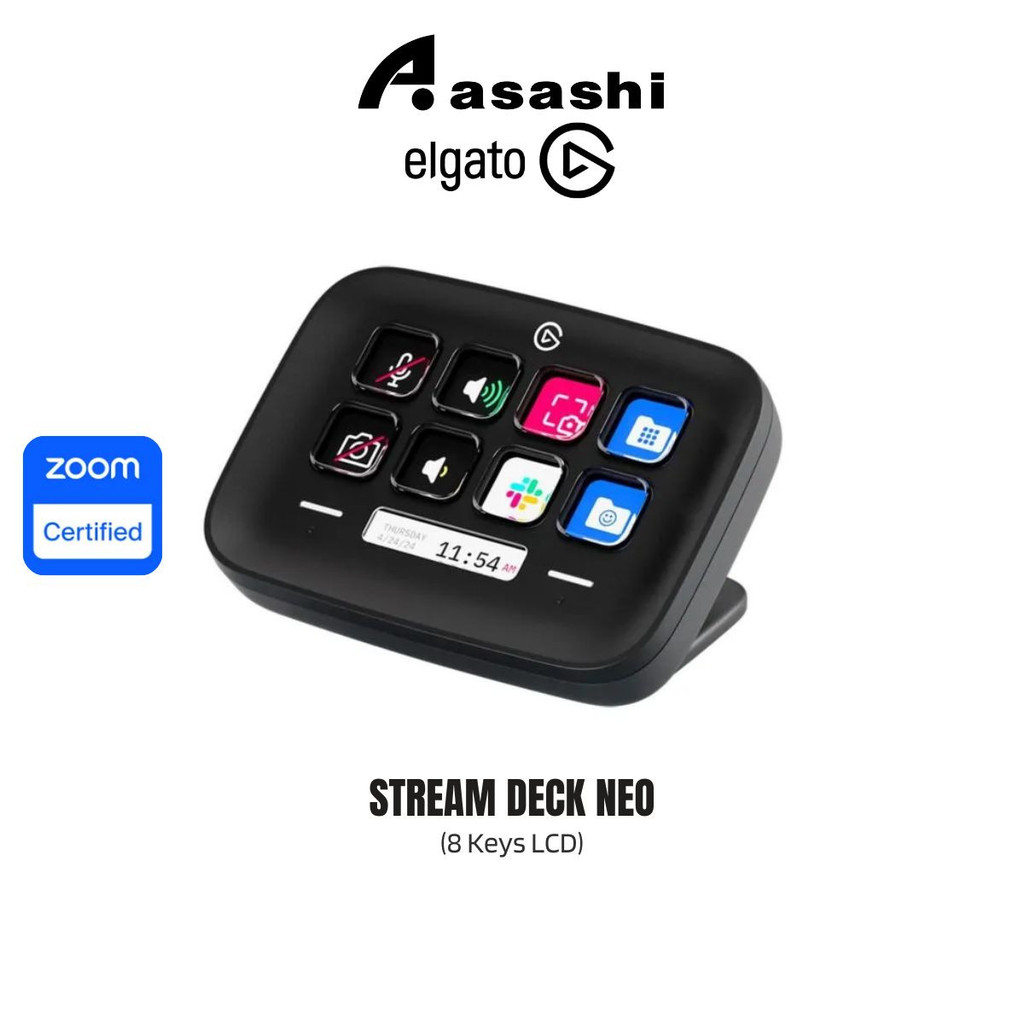 Elgato Stream Deck Neo Black (8 คีย์) 10GBJ9911