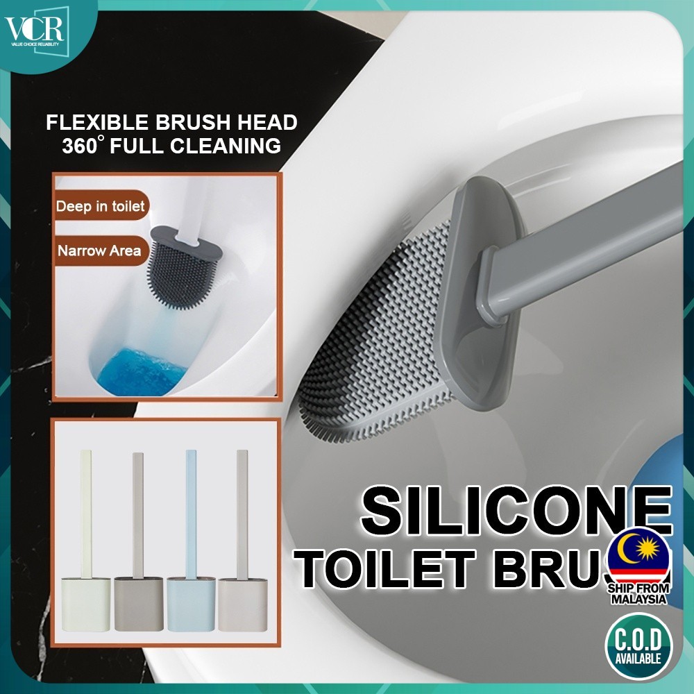 VC Art แปรงทําความสะอาดแปรงห้องน้ําซิลิโคน Flex มุมตาย 360 องศา / Berus Tandas Silikon