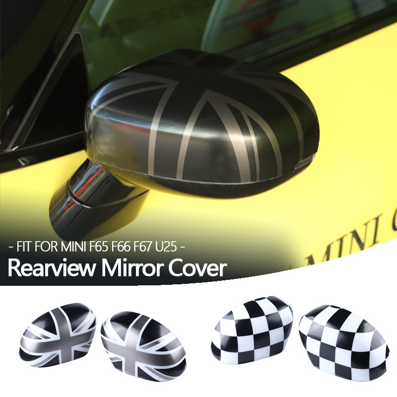 2PCS รถด้านหลังดูกระจกตกแต่งสําหรับ MINI Cooper F65 F66 F67 U25 Countryman 2024 2025 รถอุปกรณ์เสริมภ