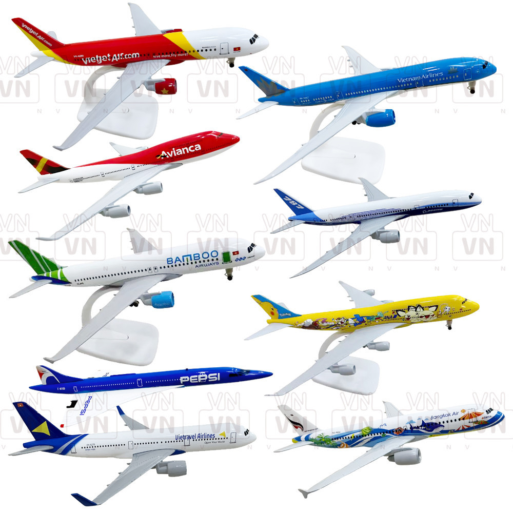 เครื่องบินโลหะรุ่น 16 ซม., 20 ซม. - Vietjet, Bamboo, Vietnam Airlines