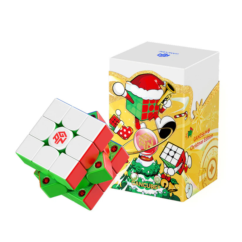 GAN 356 ME Christmas Edition 3X3 Magnetic Cube Professional GAN 356ME 3x3x3 ปริศนาของเล่น