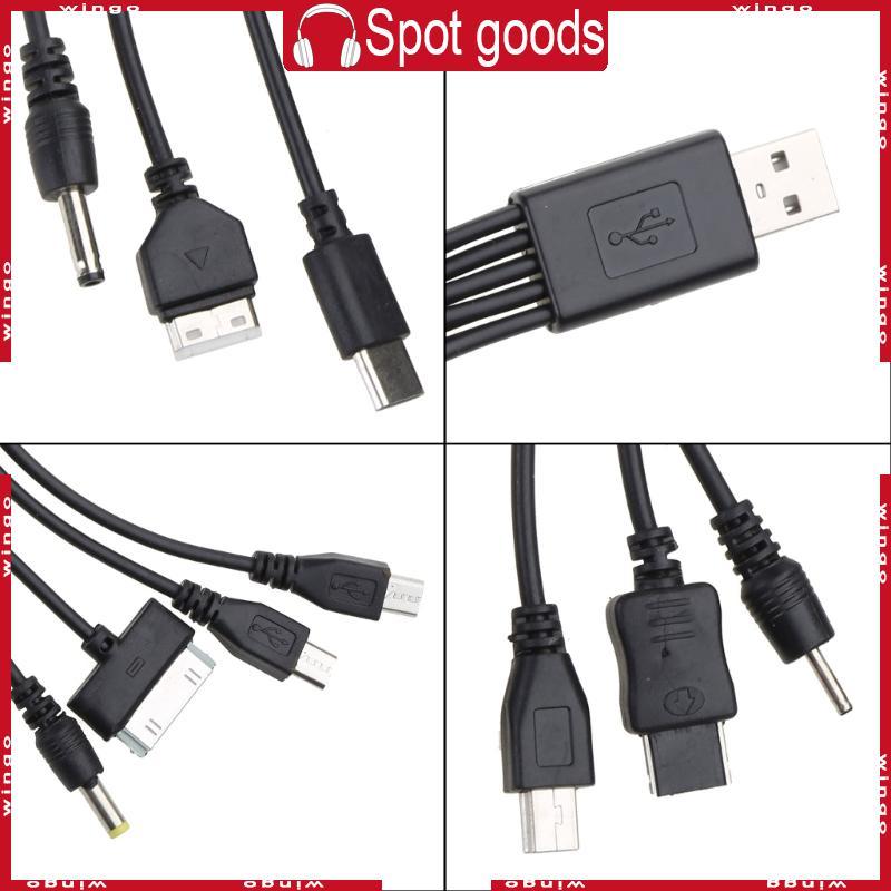 Universal USB To Multi Plug Cellpahone Charger Cable 10 in 1 USB Cable 20CM