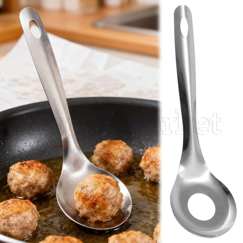 ช้อนลูกชิ้นสแตนเลส - แม่พิมพ์ Croquettes - เครื่องเตรียมอาหาร - เครื่องทําลูกชิ้นปลาแบบแมนนวลตัก - ช้อนเกี๊ยวเนื้อข้าว - เครื่องครัวทําอาหาร