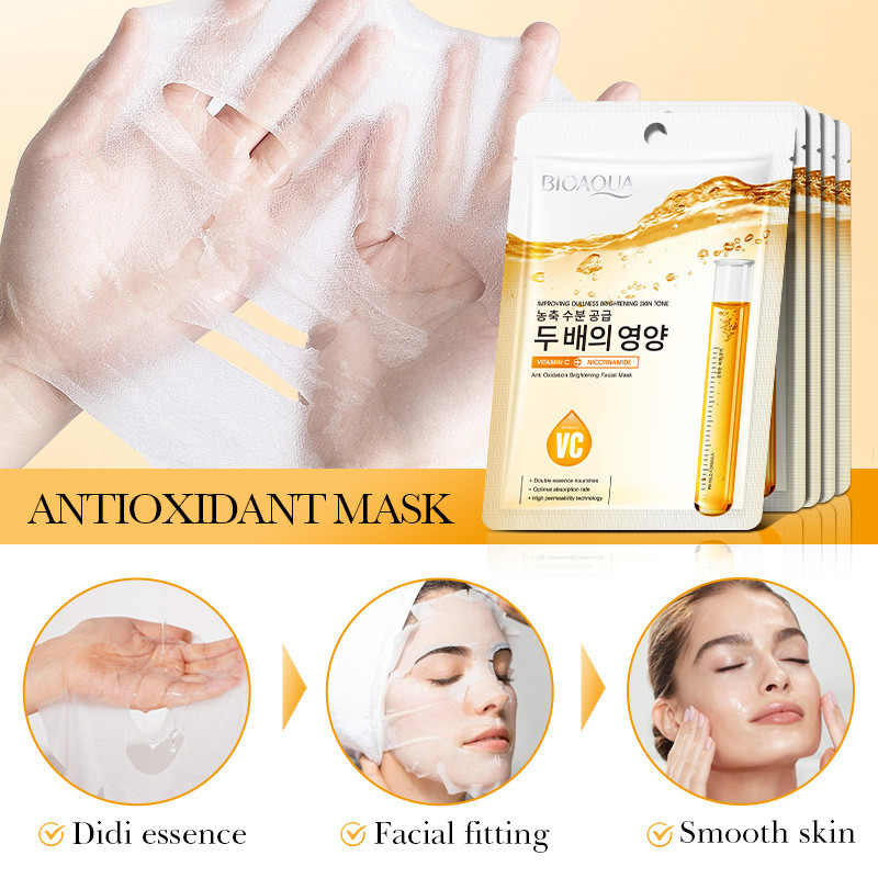 Aide VC Mask Brightening Antioxidant Moisturizing Mask การค้าต่างประเทศ