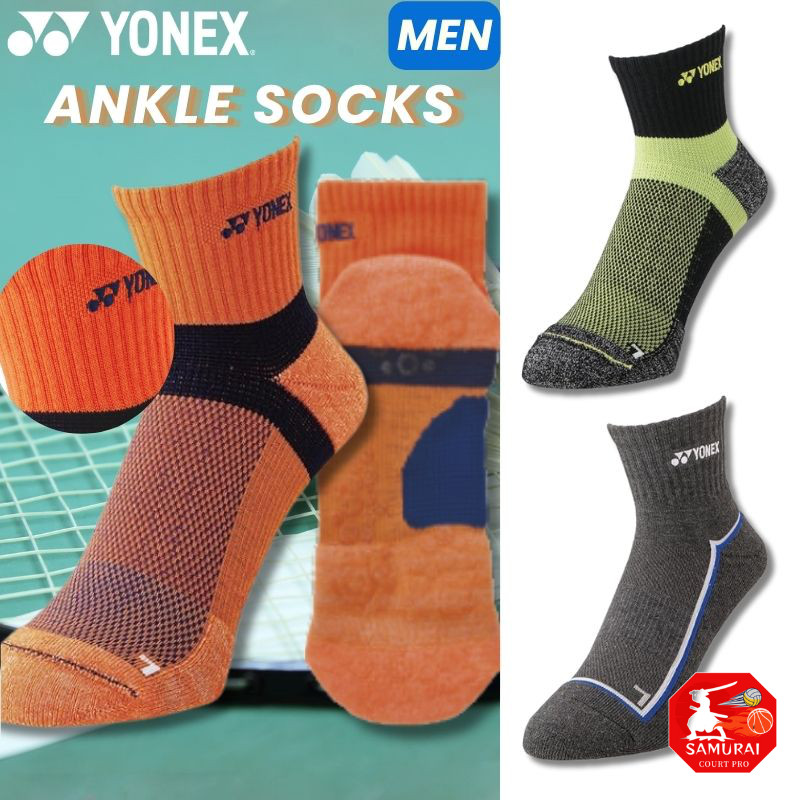 [YONEX] Socks Men's Ankle Socks 19238