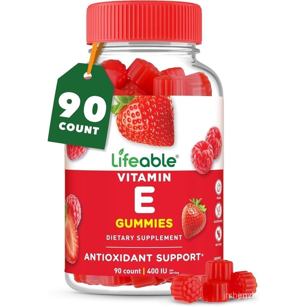 กัมมี่วิตามินอีตลอดชีวิต | 400 IU | อาหารเสริมวิตามินอีเทสเด็ด | Skin, Eye Health และ Immune Functio