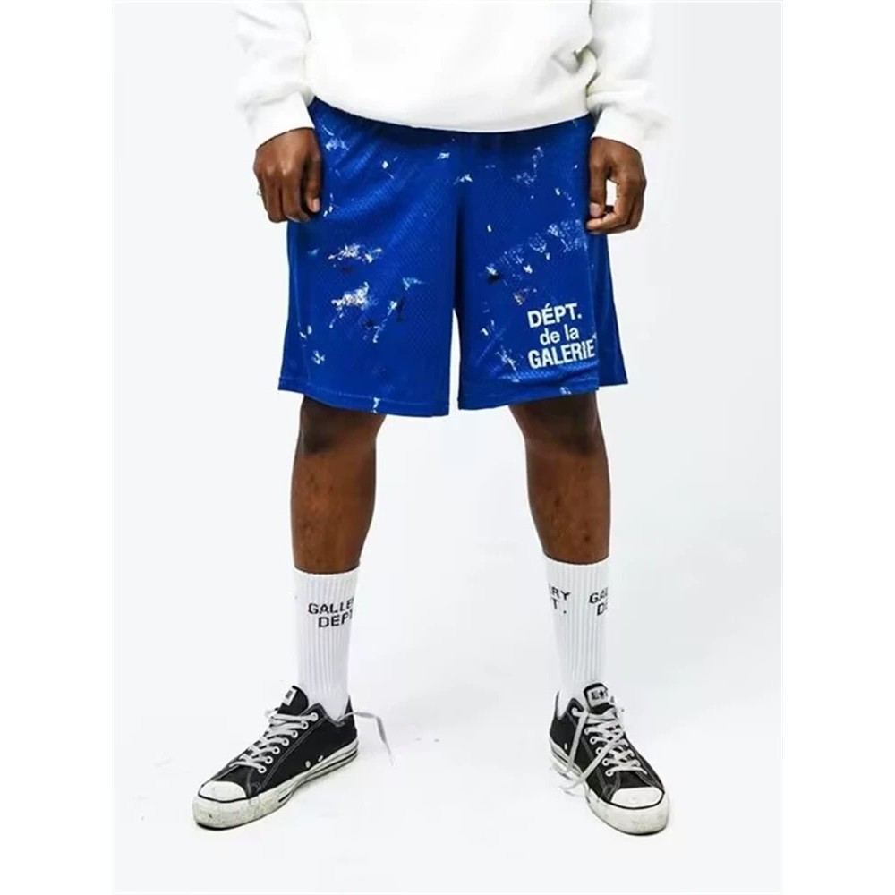 GALLERYDEPT painter mesh shorts Ink-Splashed Letter Sports Loose Mesh Five-Point Shorts
