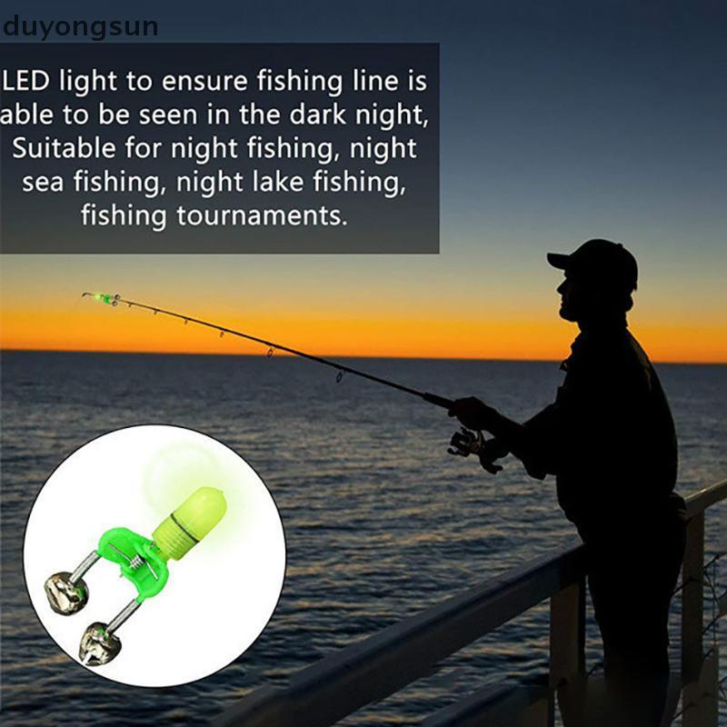 (duyongsun) 10 ชิ้นชุด Luminous Fish Bells ปลากัด Hook Alarm Double Ring Alarm เหมาะสําหรับตกปลาตกปล