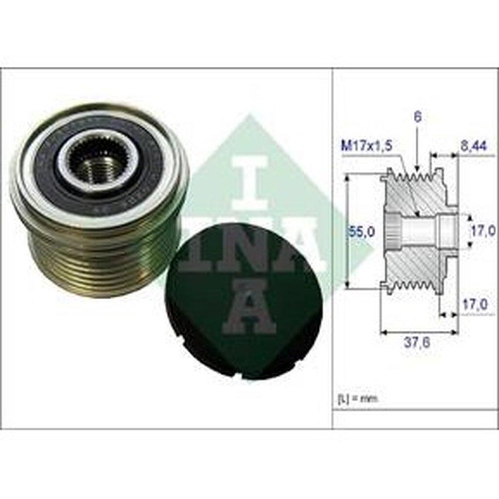 มู่เล่ย์ไดร์ชาร์จ LANCER EX 1.8 2.0 MAZDA2 MAZDA3 ZJ 1.3 Z6 1.6 MARCH 1.2 FORESTER FB20 2.0 FB25 2.5