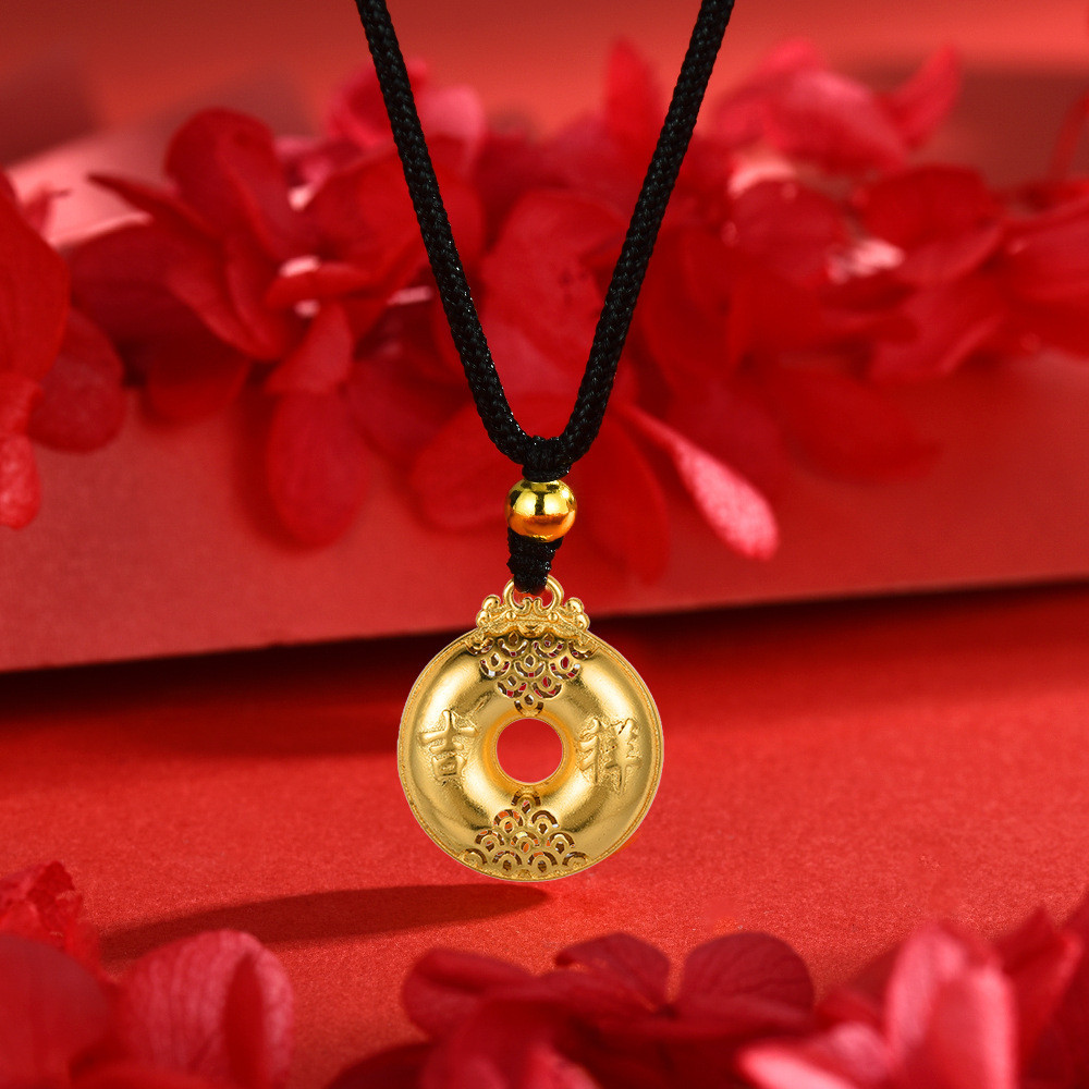 古chechechechechecheong MultiPurpose South Red Red Glutroหรูหราสร้อยคอสร้อยคอโบราณฝรั่งเศสShajinโชคดี