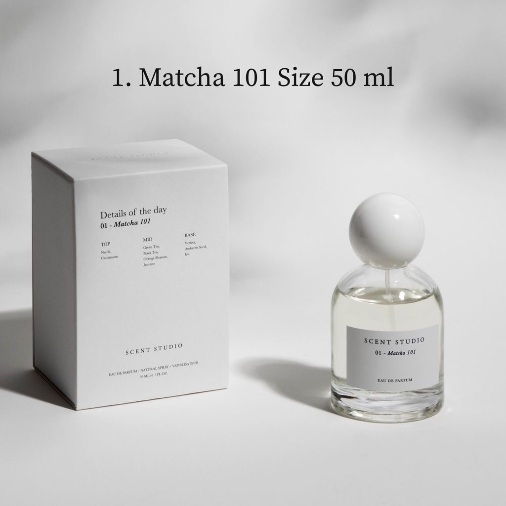 1. Matcha 101 (Eau De Parfum 50 ml + 5 ml) (Scent Studio)