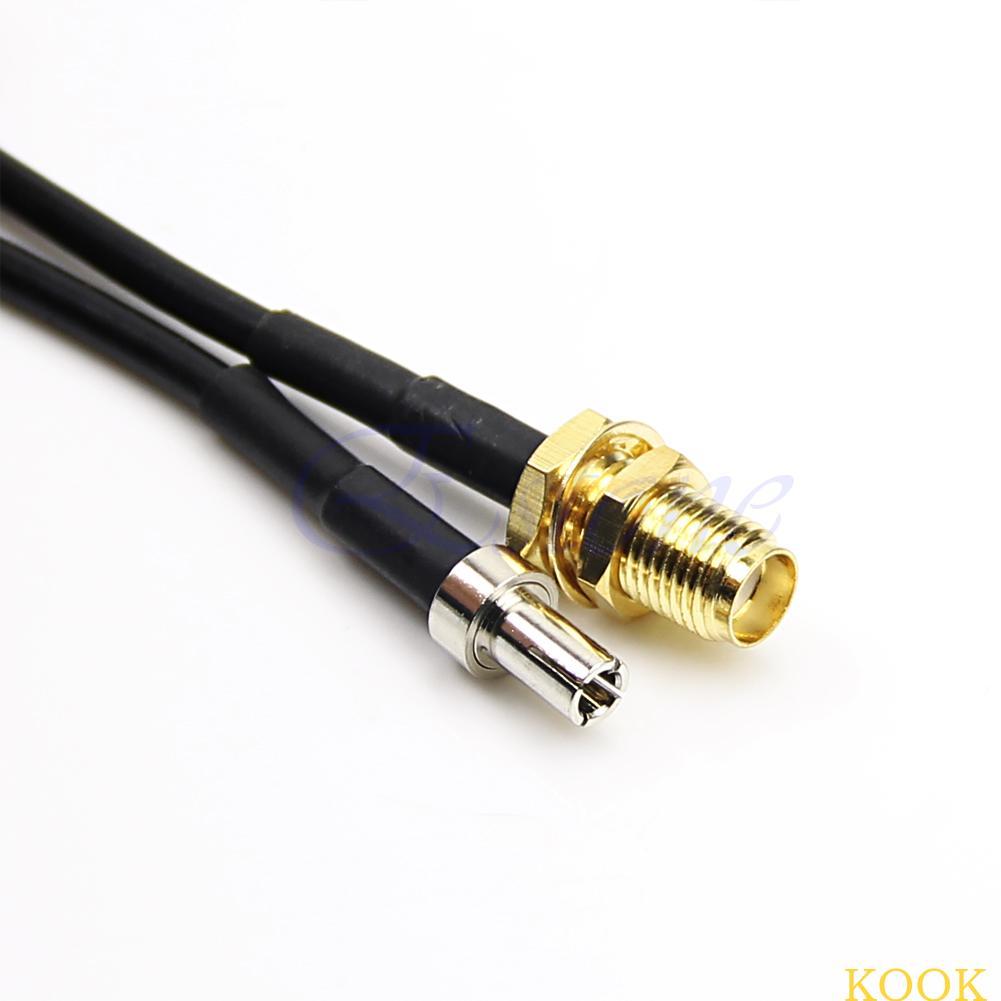KOOK SMA Female to TS9 Straight Connector Power Supplu Adapter Cable