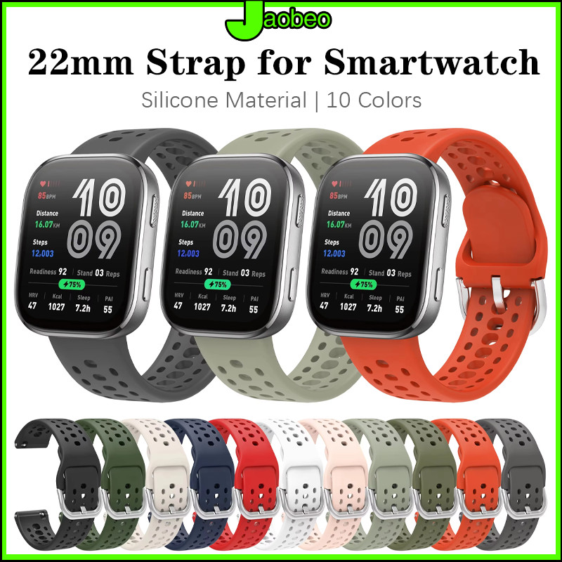 สายซิลิโคนกีฬา for Amazfit Bip 6 สาย สายรัดข้อมือยางอ่อน เข็มขัดเปลี่ยน Smart Watch for Amazfit Bip 6