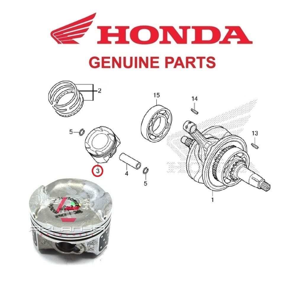 ลูกสูบ ( 0.50 ) ( 13103-K56-N00 ) RS150R V1 V2 V3, RS-X V1 V2 & CBR150R 💯 อะไหล่