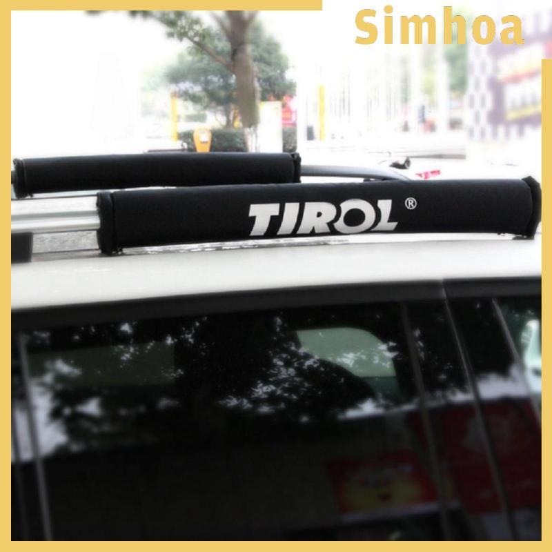 [SIMHOA] 2 ชิ้น Universal Soft Oxford Car Roof Rack Protector สําหรับ Kayak Racks 59 ซม.