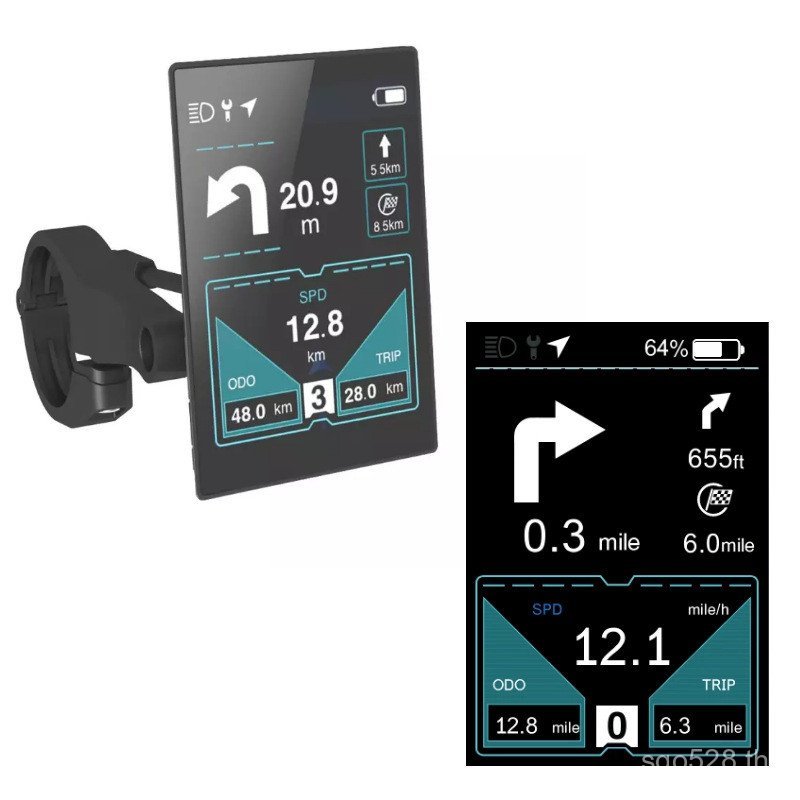 นําทาง/Kaiyao Center M600 Protocol มอเตอร์ LCD EB04CAN บลูทูธ UART เครื่องมือแปดเหลี่ยมจอแสดงผล Star