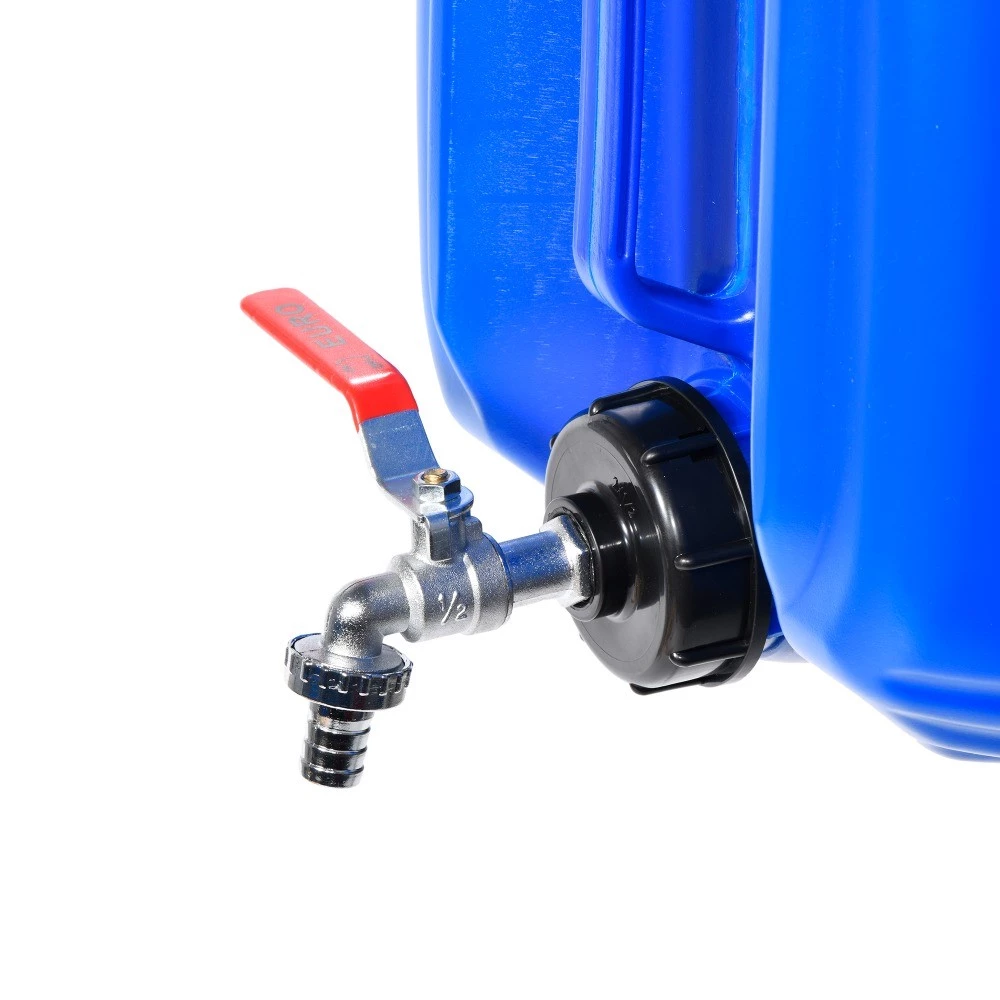 IBC Tote Adapter S60x6 ถึง 16 มม. ขั้วต่อท่อ | ก๊อกน้ําโลหะเชื่อมต่ออย่างรวดเร็วสําหรับคอลเลกชันน้ําฝนและสวนชลประทาน