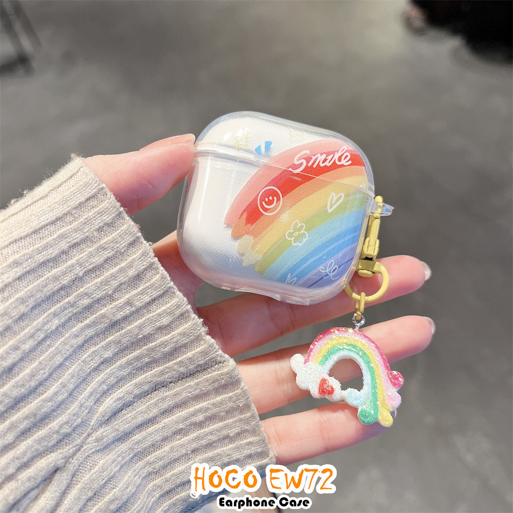 ส่วนลดสําหรับ HOCO EW72 Case Cover DIY Cute Cat Soft Silicone Headphone Case Casing