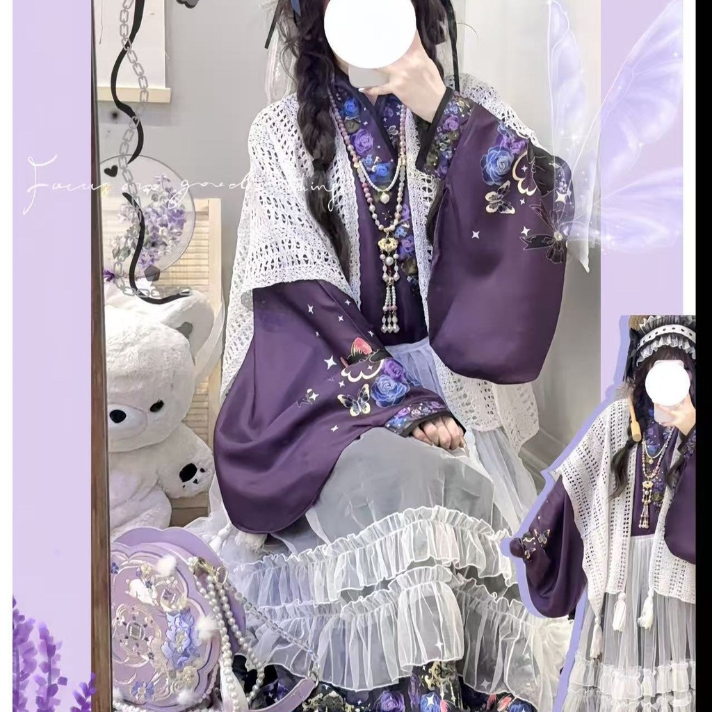 T Tang Yun Light เสื้อ Shop ต้นฉบับจีนเลือกทํากระโปรงหน้าม้า Lolita Overkirt ทุกวันน่ารักชุด Hanfu ผ