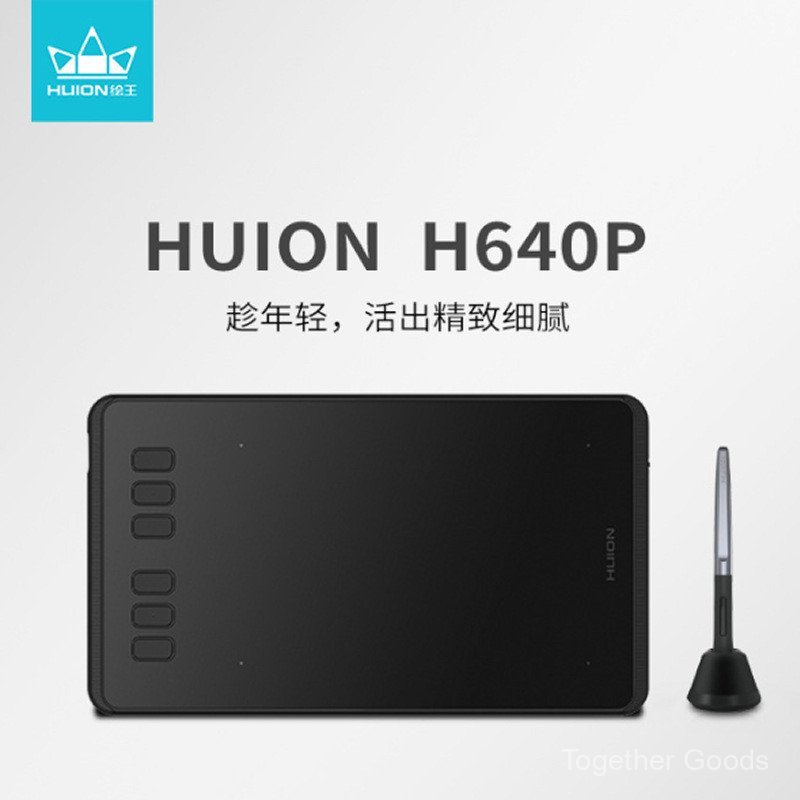 HUION HUION H640P Passive Hand-Drwn แท็บเล็ตดิจิตอลแท็บเล็ตการวาดภาพแท็บเล็ตแท็บเล็ตเขียนด้วยลายมือแ