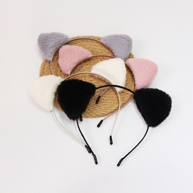 GBV ที่คาดผมหูแมวขนนุ่มปุยขนรุ่นเกาหลีที่คาดผมผู้หญิงคอสเพลย์แมวน่ารัก พันธบัตร ขนเมาส์เด็กผู้ใหญ่