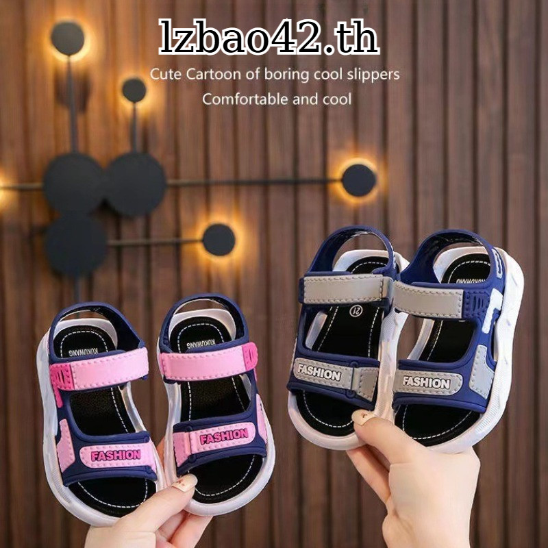 รองเท้าแตะเด็กผู้หญิง ดีไซน์สไตล์เกาหลี Soft-Soled Anti-Slip เหมาะสำหรับขนาดกลางถึงใหญ่ของเด็กประถม