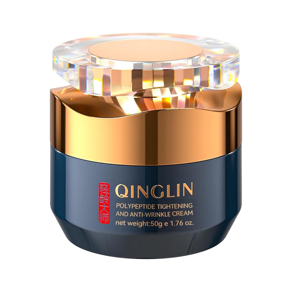 QINGLIN Polypeptide Tightening Anti-Wrinkle Cream, มอยเจอร์ไรเซอร์บํารุงผิวหน้ากระชับและเรียบเนียน, 
